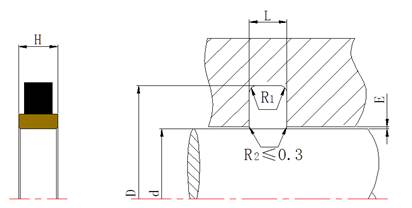 重載軸用組合密封圈SPN截面結構圖