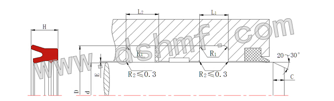 Yxd機(jī)械部標(biāo)準(zhǔn)Y型圈的常見規(guī)格型號