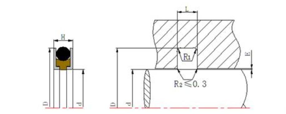 組合密封圈DGDI截面圖
