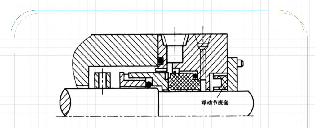 易汽化介質(zhì)單端面液壓密封件結(jié)構(gòu)平面圖